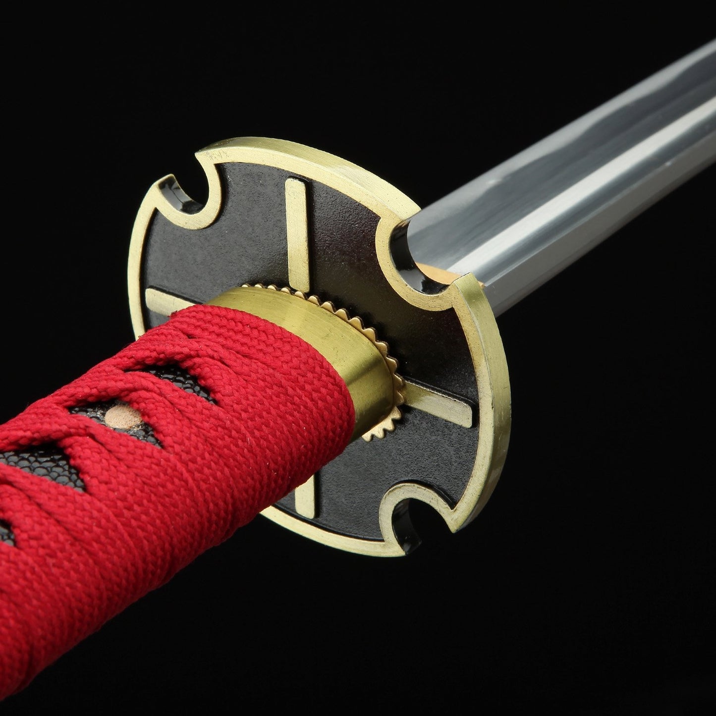 Zoro Sword _ One Piece Roronoa Zoro Sandai Kitetsu Katana Samurai Sword Replica With Red Scabbard
