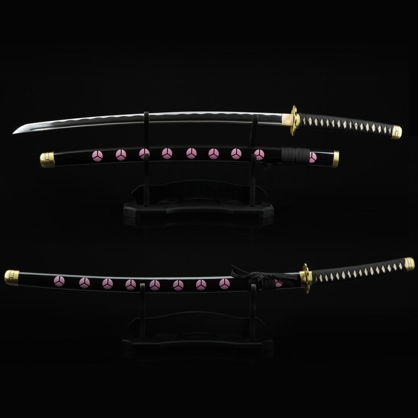 Shusui Sword _ One Piece Roronoa Zoro Shusui Katana Samurai Sword Replica With Black Scabbard