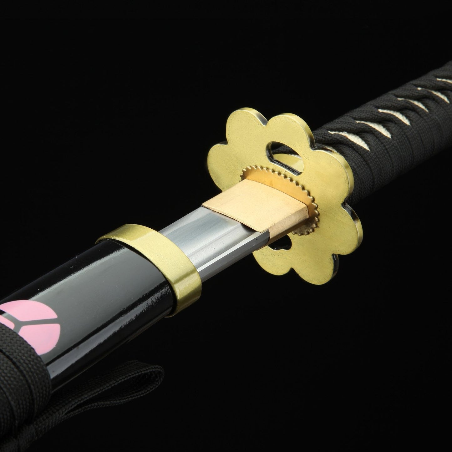 Shusui Sword _ One Piece Roronoa Zoro Shusui Katana Samurai Sword Replica With Black Scabbard