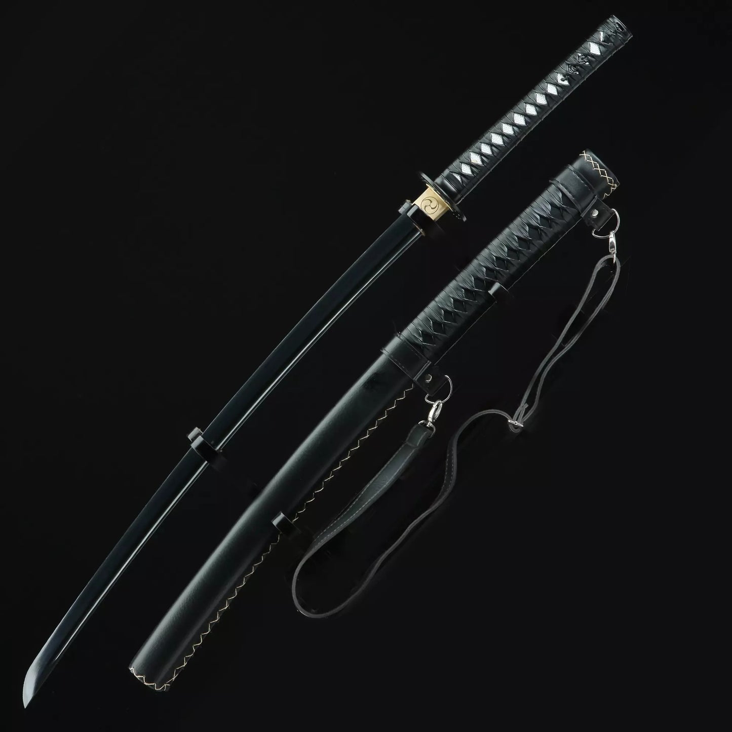 Samurai Sword _ Handmade Japanese Samurai Sword 1095 Carbon Steel With Black Blade