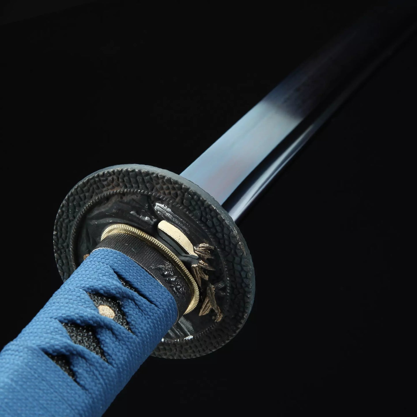 Katana Sword _ Handmade Japanese Katana Sword 1060 Carbon Steel With Blue Blade