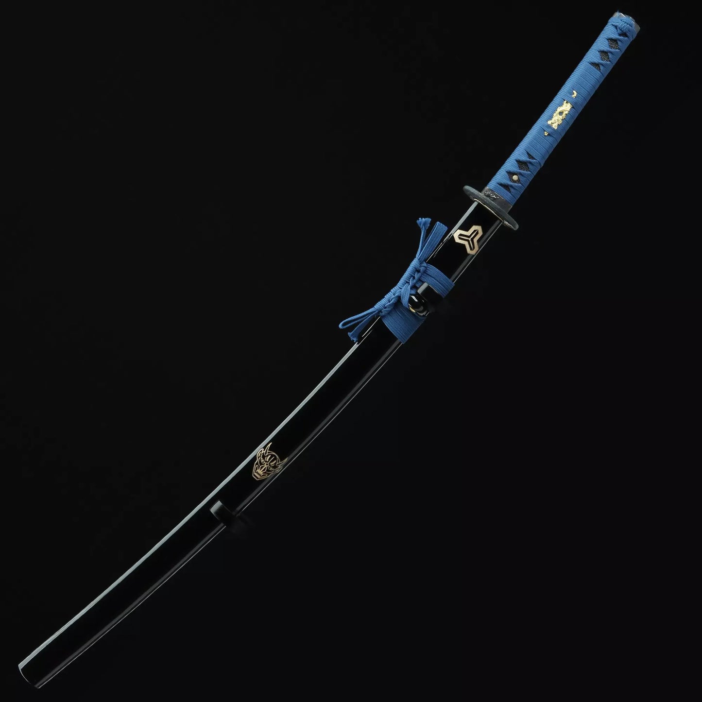 Katana Sword _ Handmade Japanese Katana Sword 1060 Carbon Steel With Blue Blade