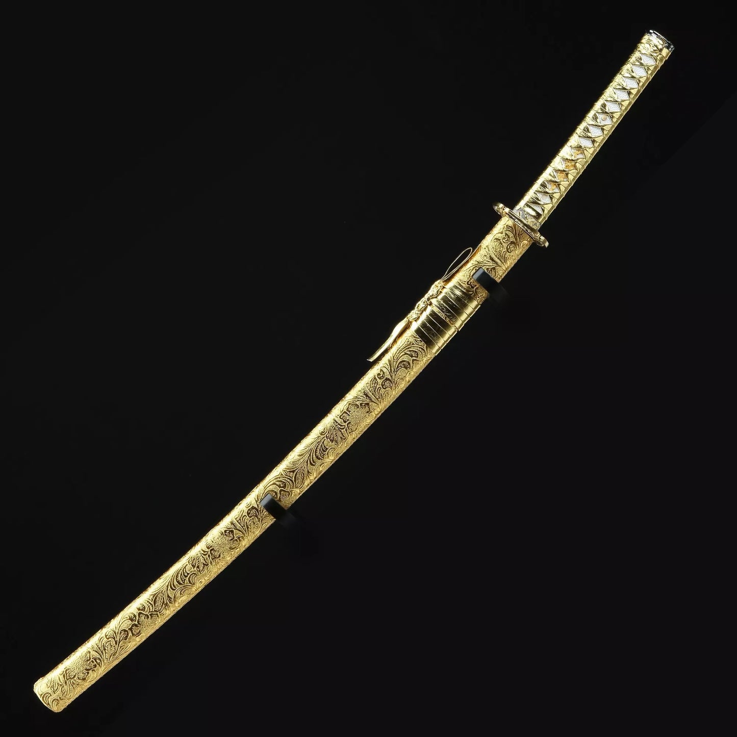 Golden Dragon Samurai Sword - High Manganese Steel, Ornate Tanto Blade Design(Hundreds of copies sold across all platforms, over 50 positive reviews)