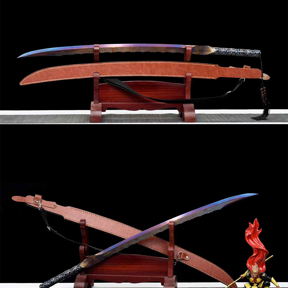 Handcrafted Full Tang Sword One-piece Embroidered Spring Knife ~ Soul Devourer