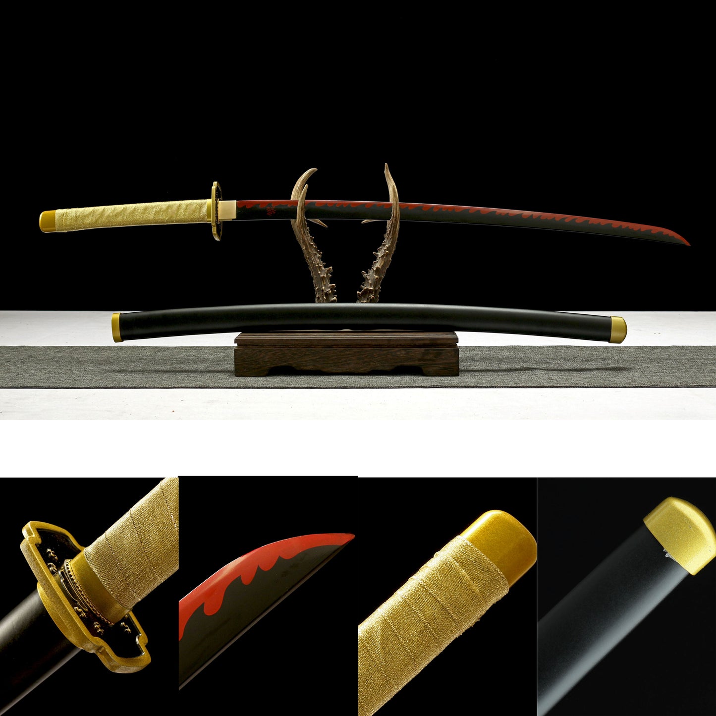 1:1 Replica Yoriichi Worn Katana Upgraded version