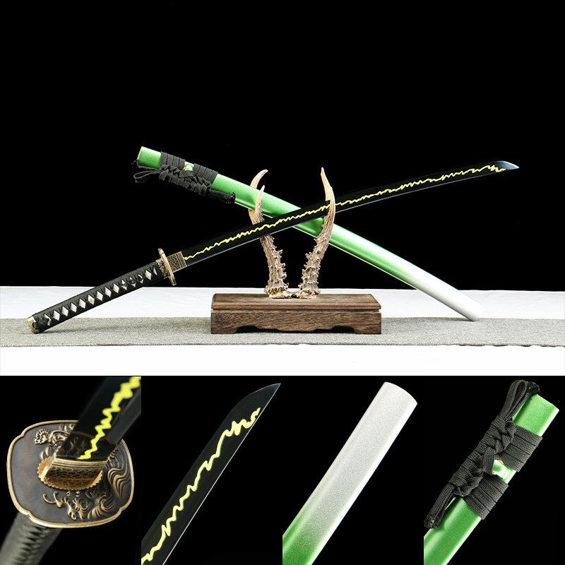 Phantom Wisteria Katana | 72cm 1065 Carbon Steel Blade, Oil Quenched and Tempered