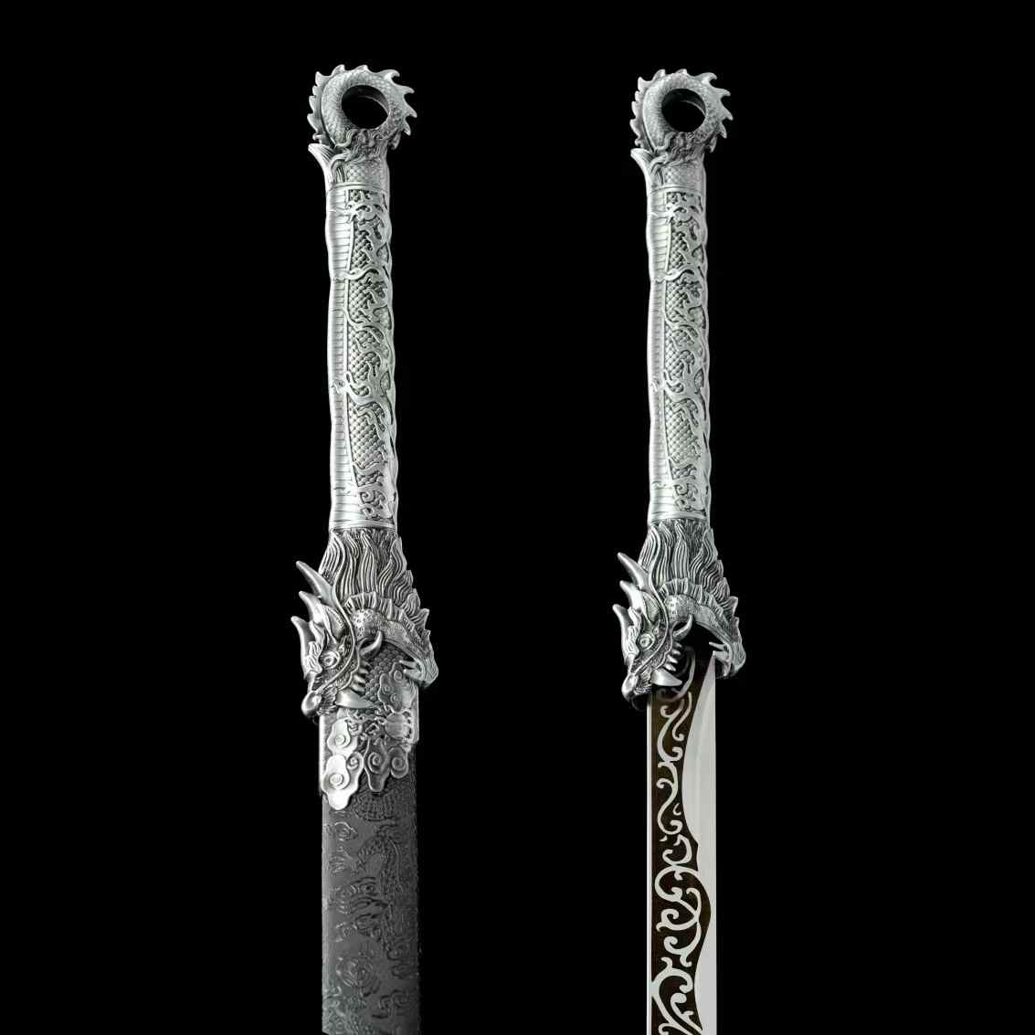 Handcrafted Full Tang Sword With 1065 Carbon Steel Blade Tang Hengdao ~Qingming