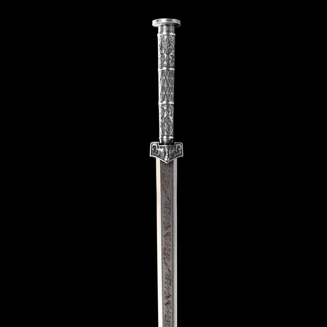 Handcrafted Full Tang Sword With 1065 Carbon Steel Blade Tang Hengdao ~Tiangang Sword