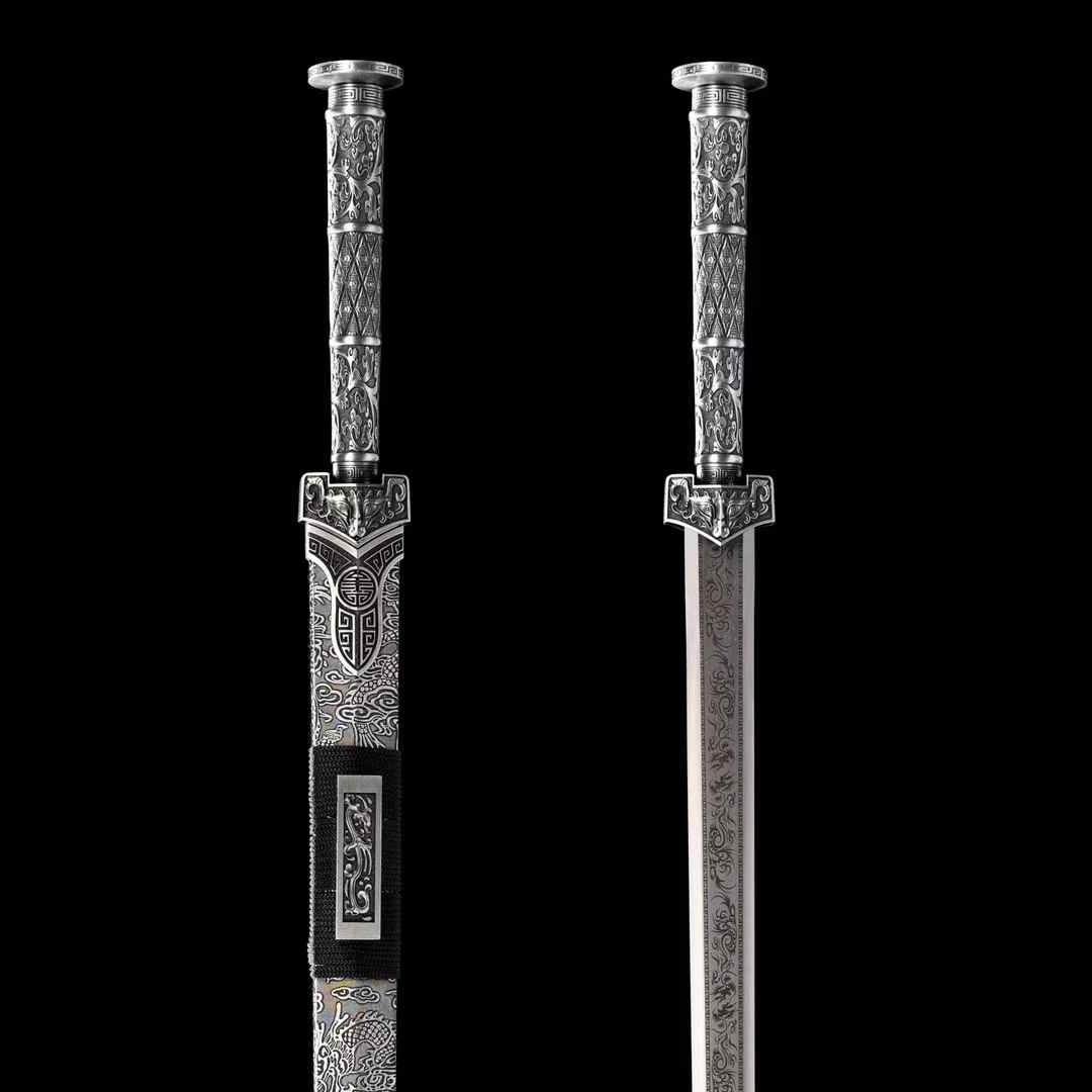 Handcrafted Full Tang Sword With 1065 Carbon Steel Blade Tang Hengdao ~Tiangang Sword