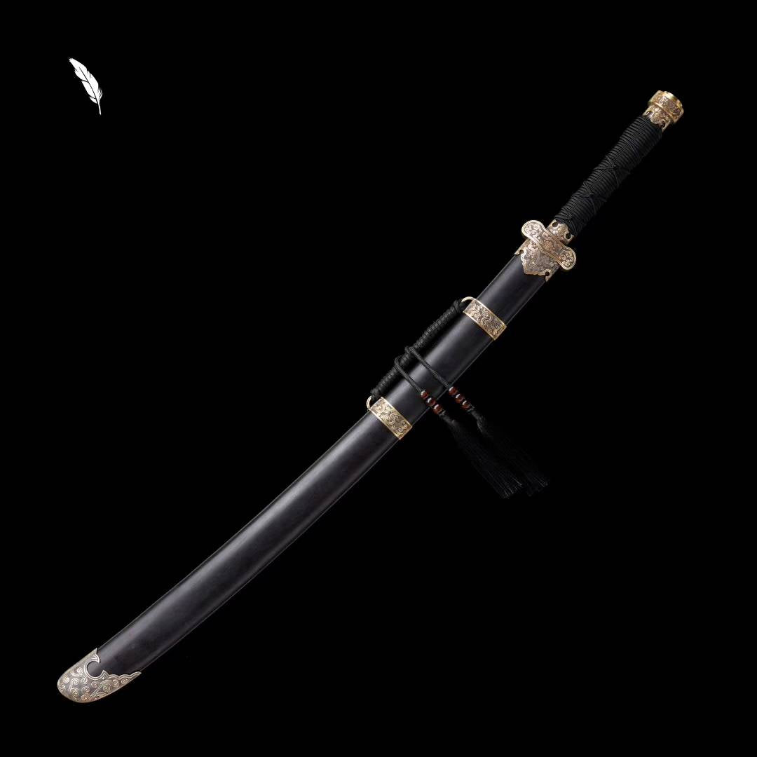 Copper-clad black gold ancient sword