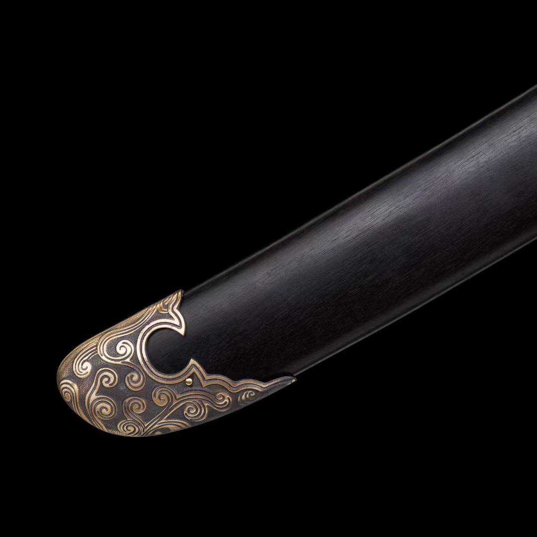 Copper-clad black gold ancient sword