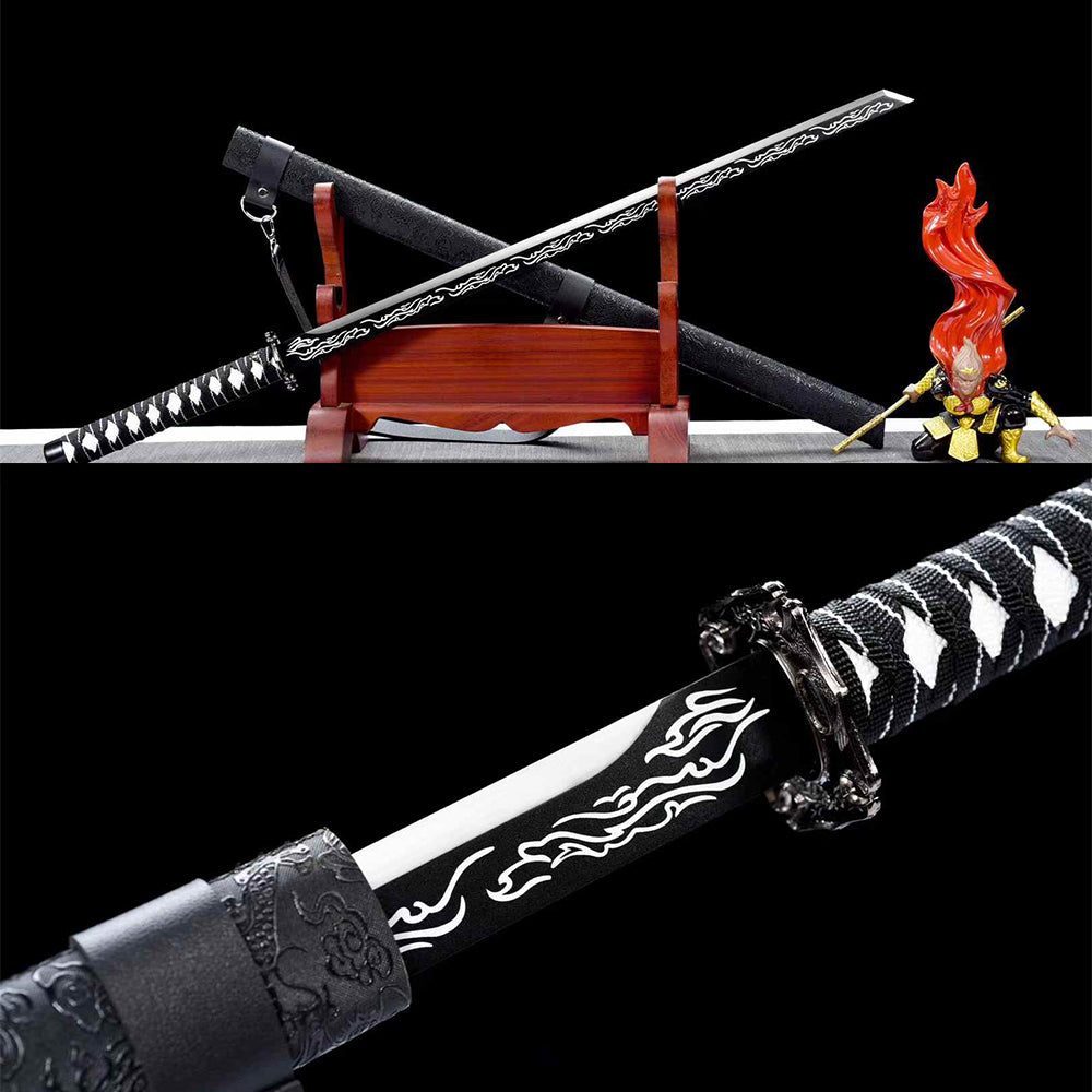 Handcrafted Full Tang Sword With 1095 Carbon Steel Blade Corpse dragon cold flame
