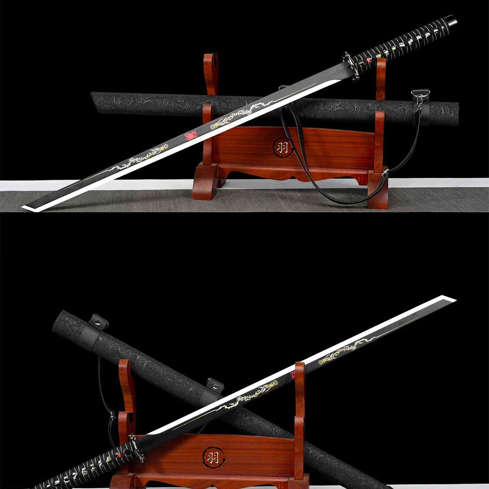 Handcrafted Full Tang Sword With 1065 Carbon Steel Blade Tang Hengdao ~ Baizhan