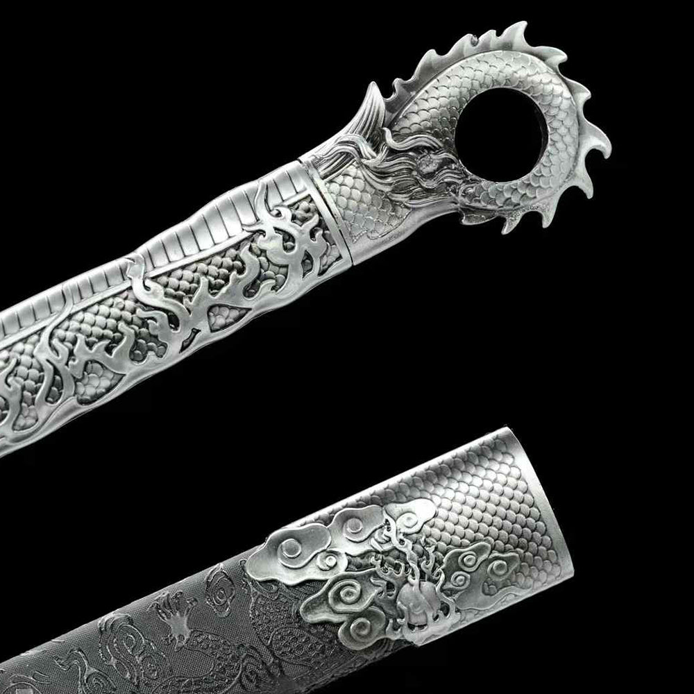 Handcrafted Full Tang Sword With 1065 Carbon Steel Blade Tang Hengdao ~Qingming