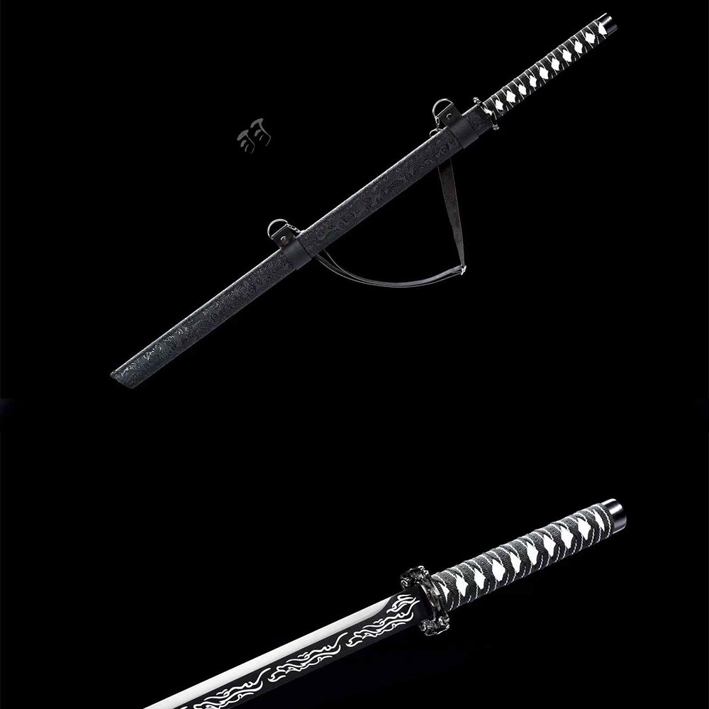 Handcrafted Full Tang Sword With 1095 Carbon Steel Blade Corpse dragon cold flame
