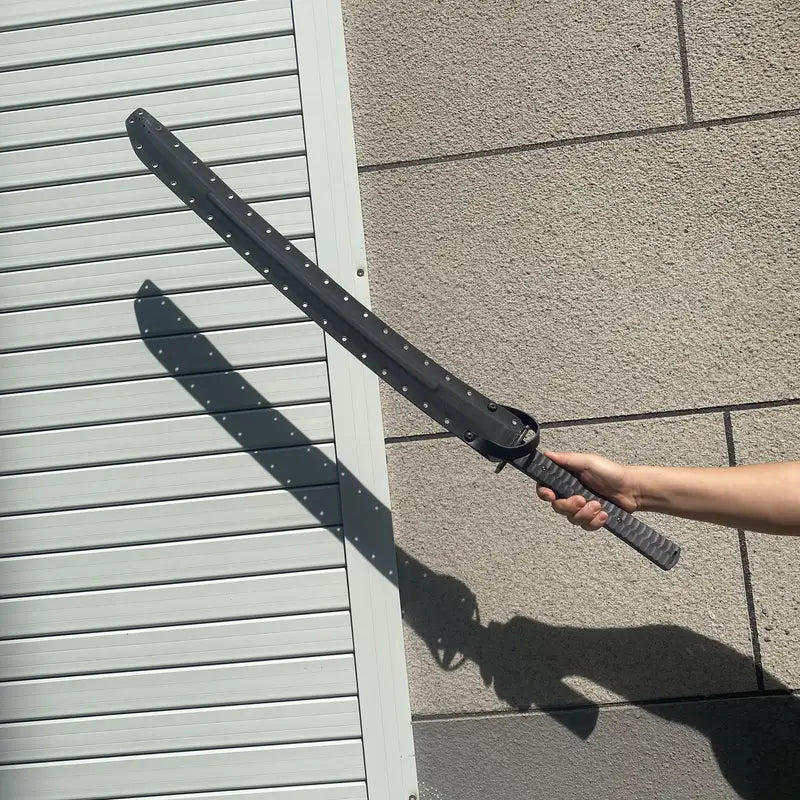 Spring Steel Tanto Katana With Black Blade