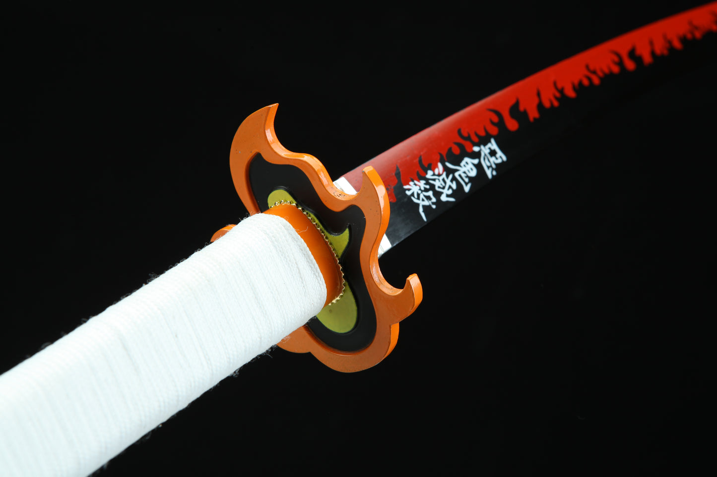 1:1 Replica Kyojuro Rengoku Worn Katana With Upgraded leather sheath