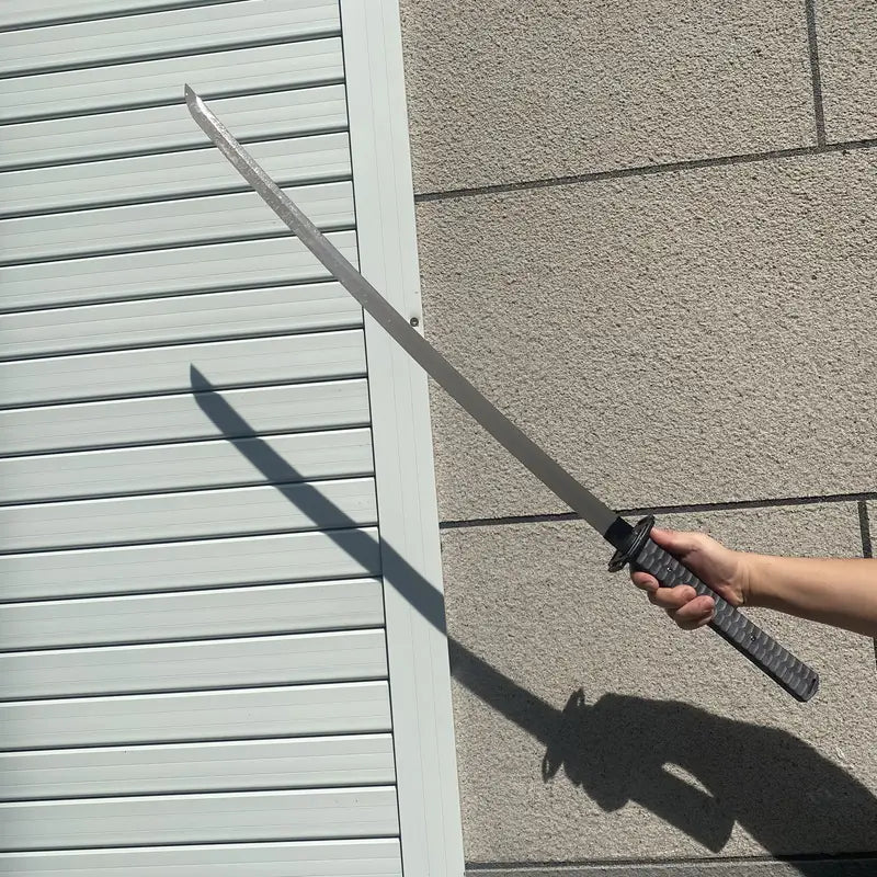Spring Steel Tanto Katana With Black Blade