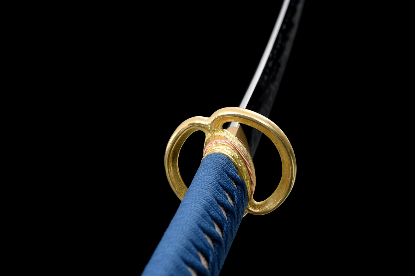 Blue Scabbard Gold-Plated Guard Musashi Katana (Custom-made products: Delivery within 30 days.)