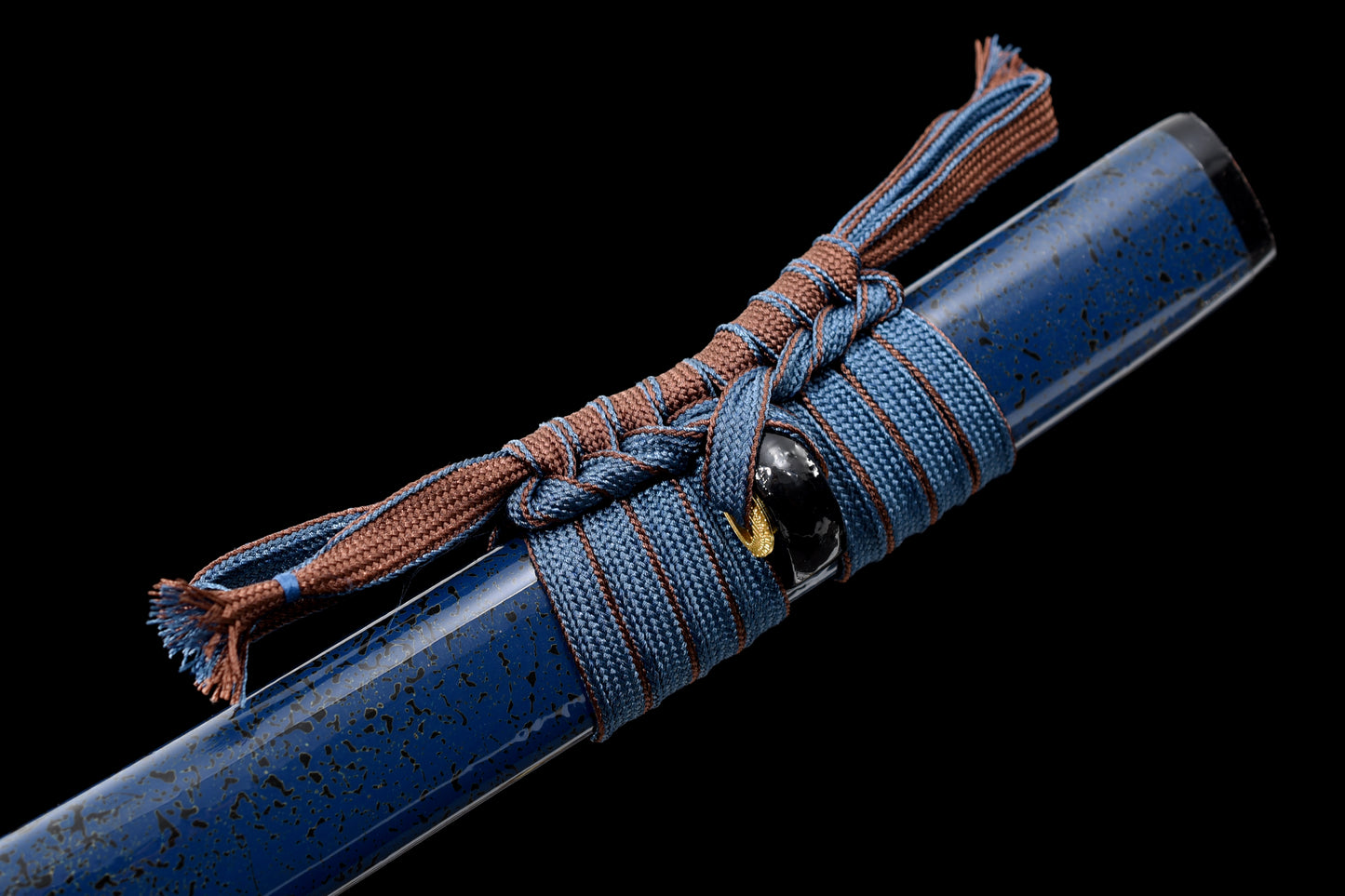 Blue Scabbard Gold-Plated Guard Musashi Katana (Custom-made products: Delivery within 30 days.)