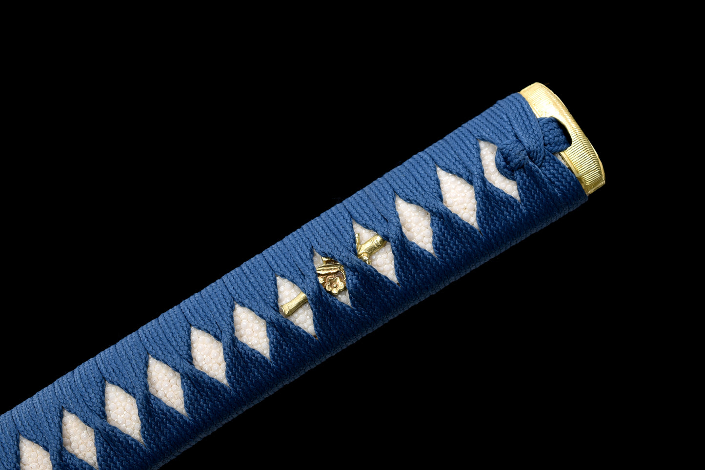 Blue Scabbard Gold-Plated Guard Musashi Katana (Custom-made products: Delivery within 30 days.)