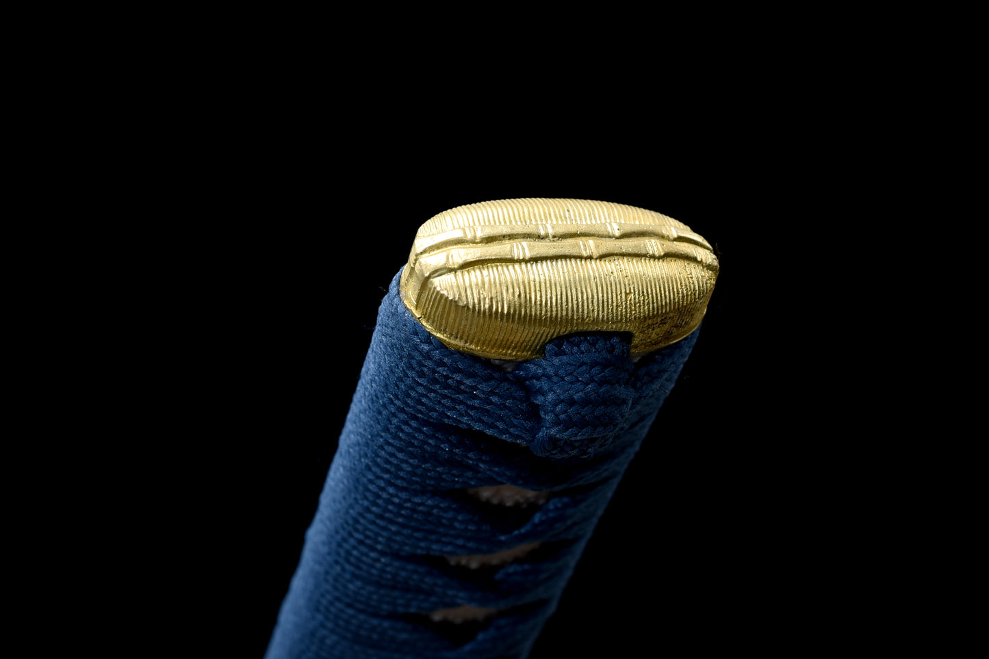 Blue Scabbard Gold-Plated Guard Musashi Katana (Custom-made products: Delivery within 30 days.)
