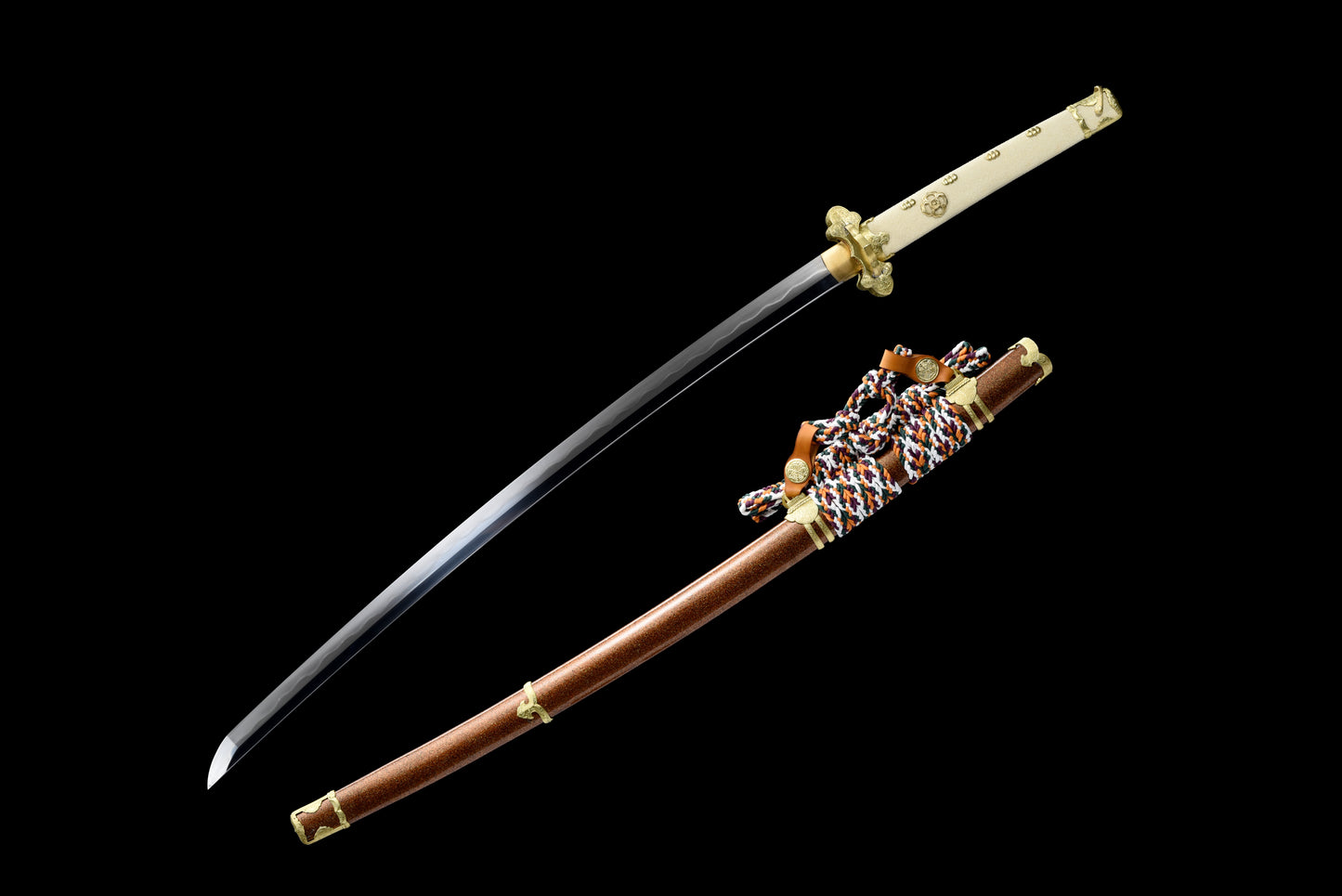 Fish Skin Scabbard with Tosa-mon Brocade Sashimono Tachi Koshirae(Custom-made products: Delivery within 30 days.)