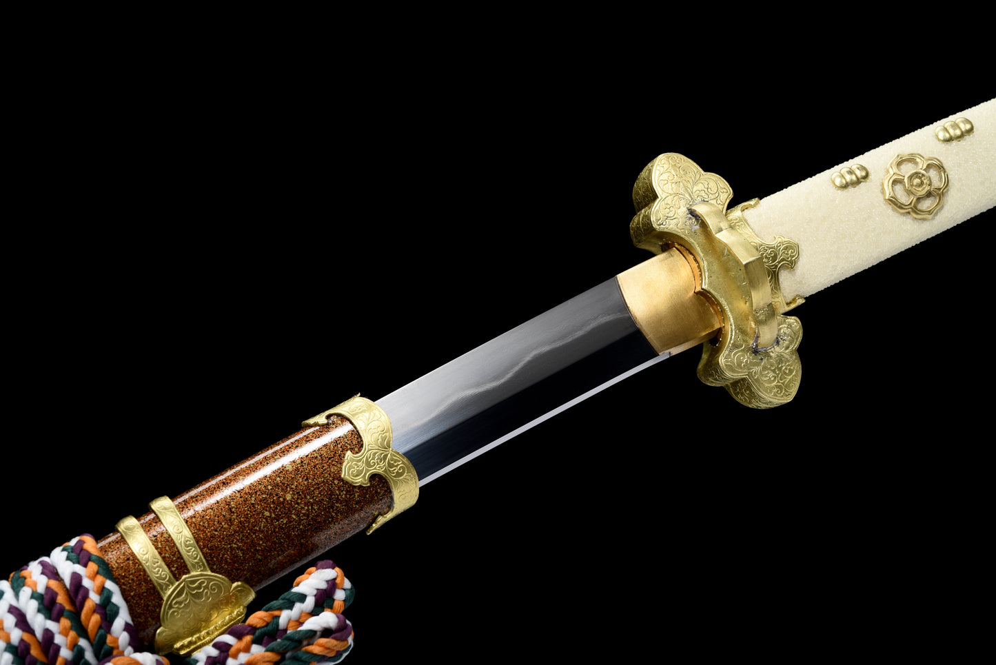 Fish Skin Scabbard with Tosa-mon Brocade Sashimono Tachi Koshirae(Custom-made products: Delivery within 30 days.)