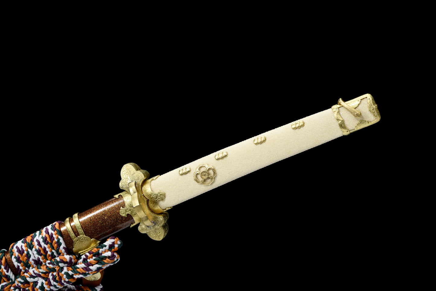 Fish Skin Scabbard with Tosa-mon Brocade Sashimono Tachi Koshirae(Custom-made products: Delivery within 30 days.)