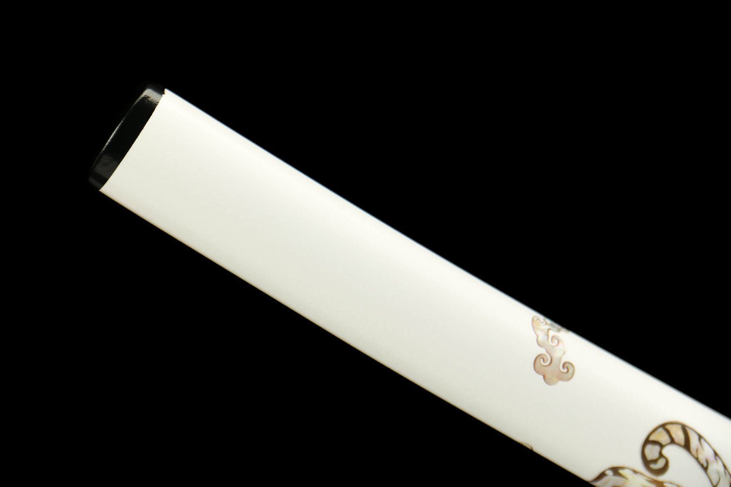 White Tiger's Roar - Handmade 1065 Steel Katana with Oil Quenched & Tempered Blade, Wooden Scabbard, Zinc Alloy Fittings - Unique Collector Sword