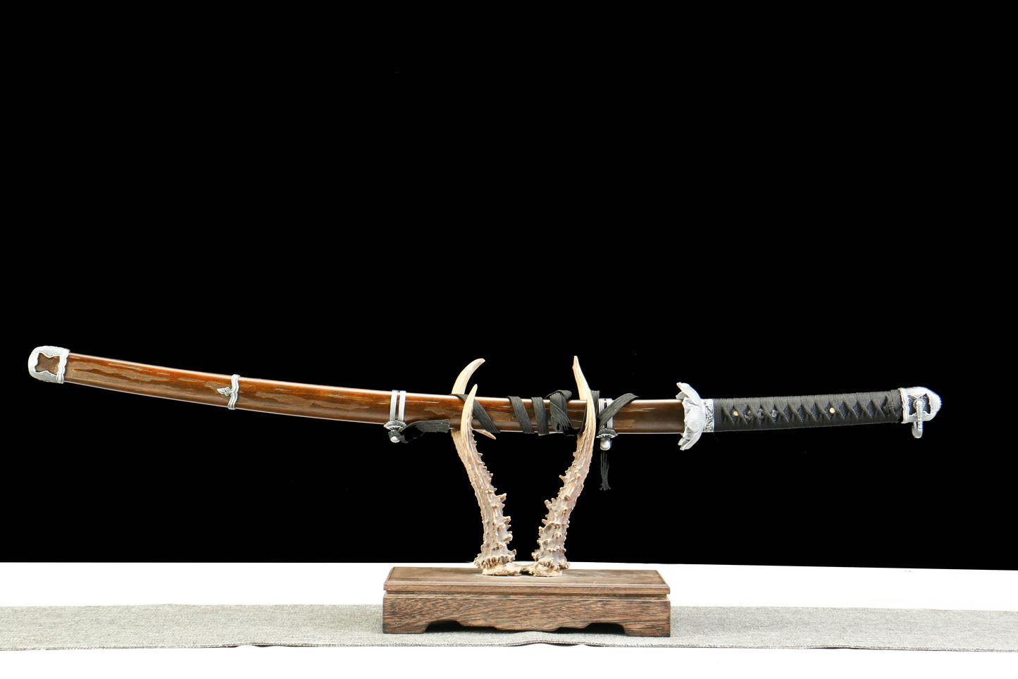 Immortal Cut Gate Opener - 1065 Steel Katana with Oil Quenched & Tempered Blade, Wooden Scabbard, Zinc Alloy Fittings - Unique Collector Sword
