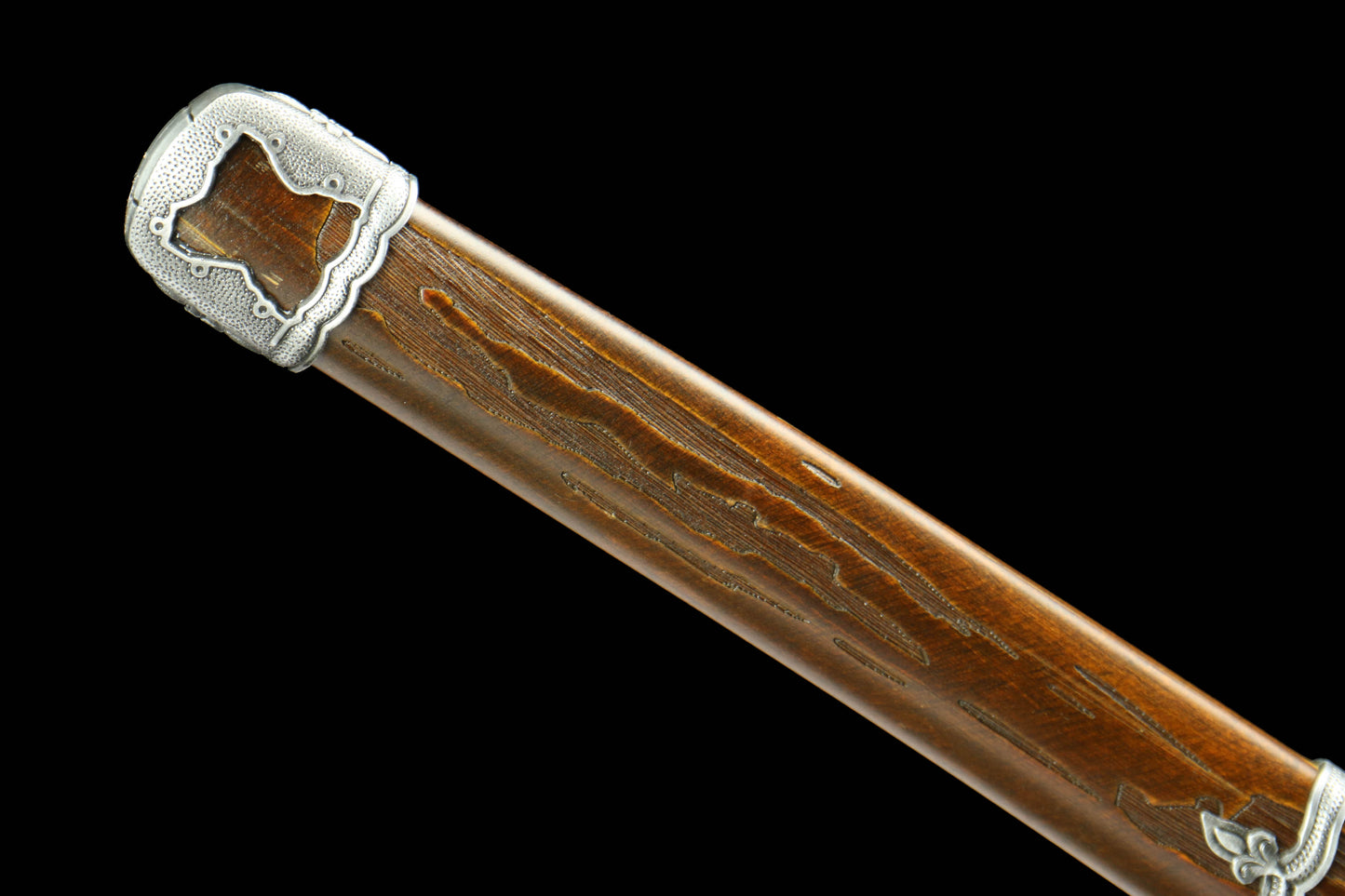 Immortal Cut Gate Opener - 1065 Steel Katana with Oil Quenched & Tempered Blade, Wooden Scabbard, Zinc Alloy Fittings - Unique Collector Sword
