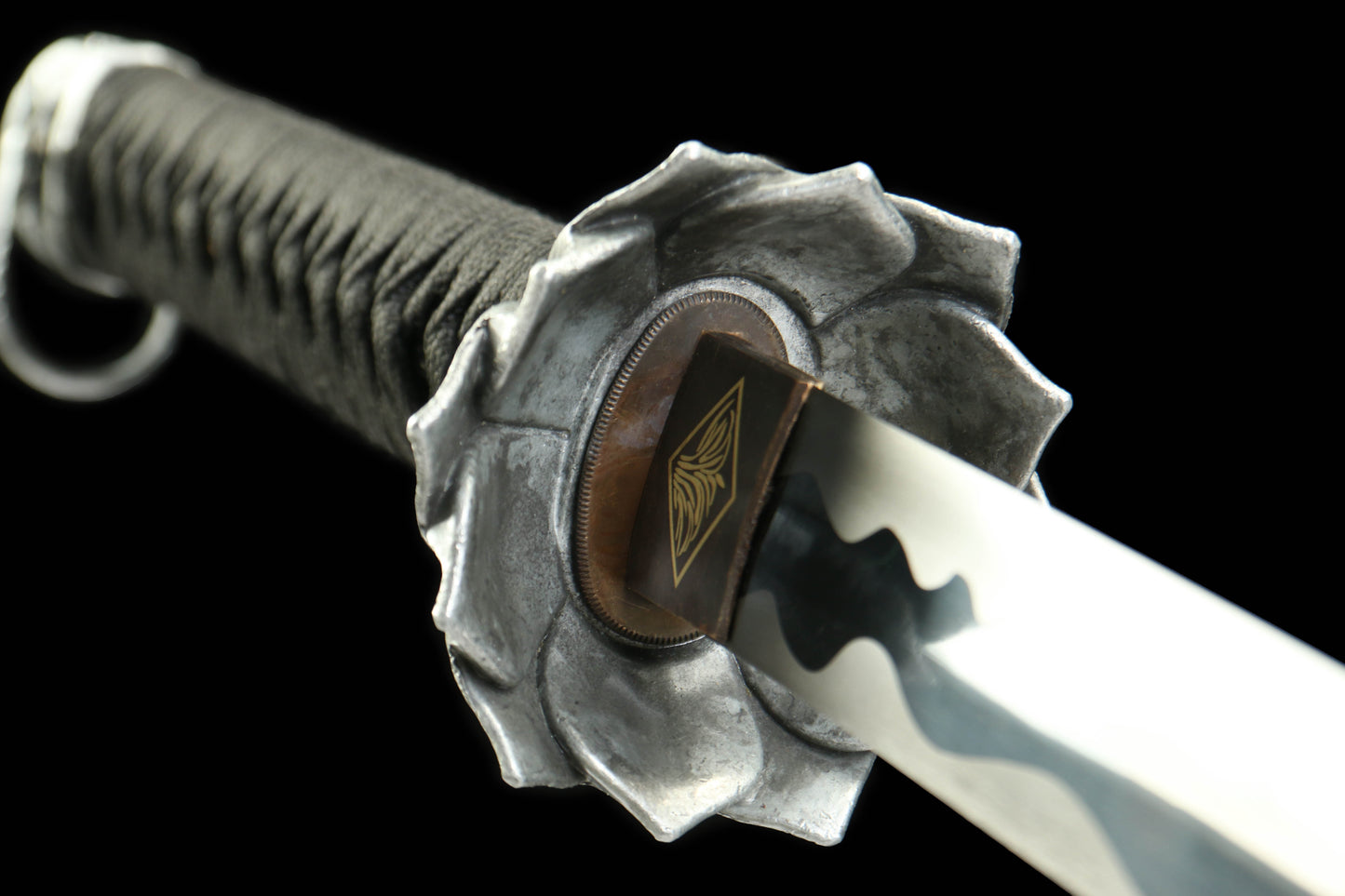 Immortal Cut Gate Opener - 1065 Steel Katana with Oil Quenched & Tempered Blade, Wooden Scabbard, Zinc Alloy Fittings - Unique Collector Sword