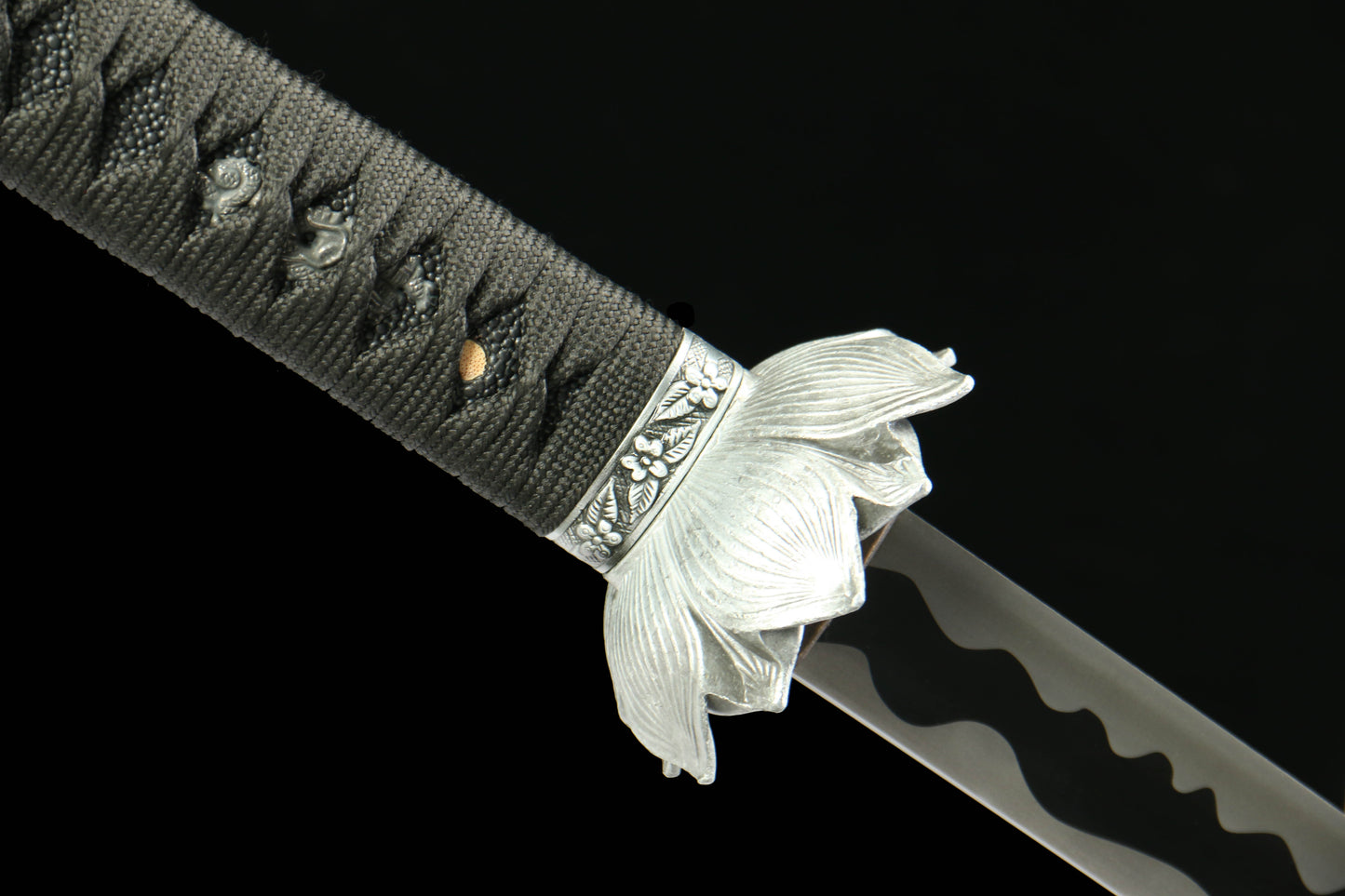 Immortal Cut Gate Opener - 1065 Steel Katana with Oil Quenched & Tempered Blade, Wooden Scabbard, Zinc Alloy Fittings - Unique Collector Sword