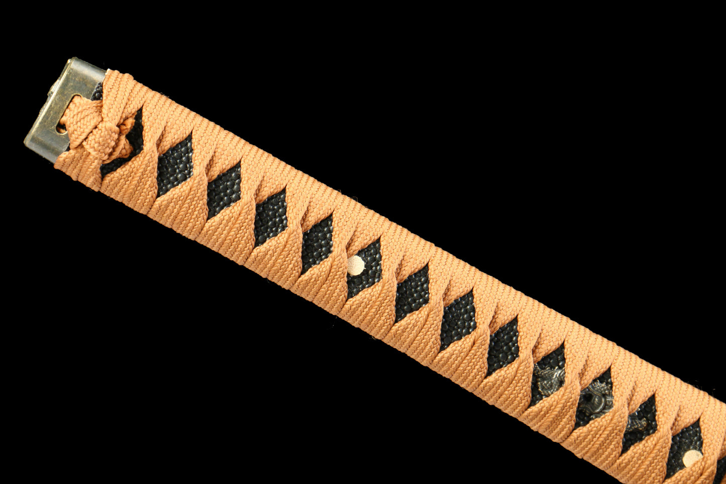 Nocturnal Spirit Katana with Blackened 1045 Carbon Steel Blade, Ebony Wood Saya, Oil Quenched and Tempered