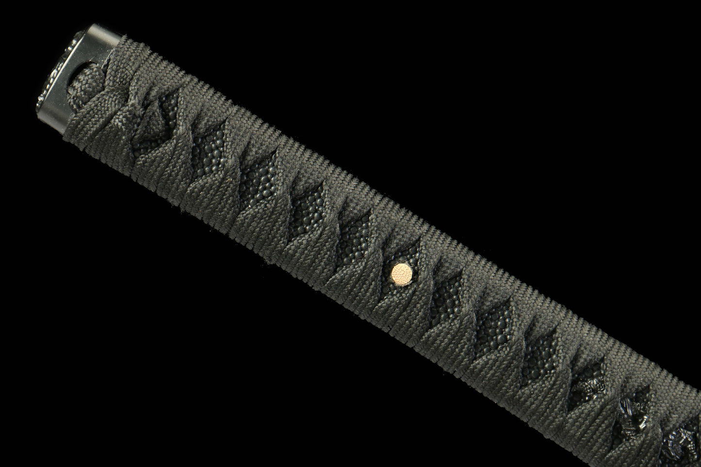 Annihilation Katana with 1065 Carbon Steel Blade, Ebony Wood Saya, Oil Quenched and Tempered