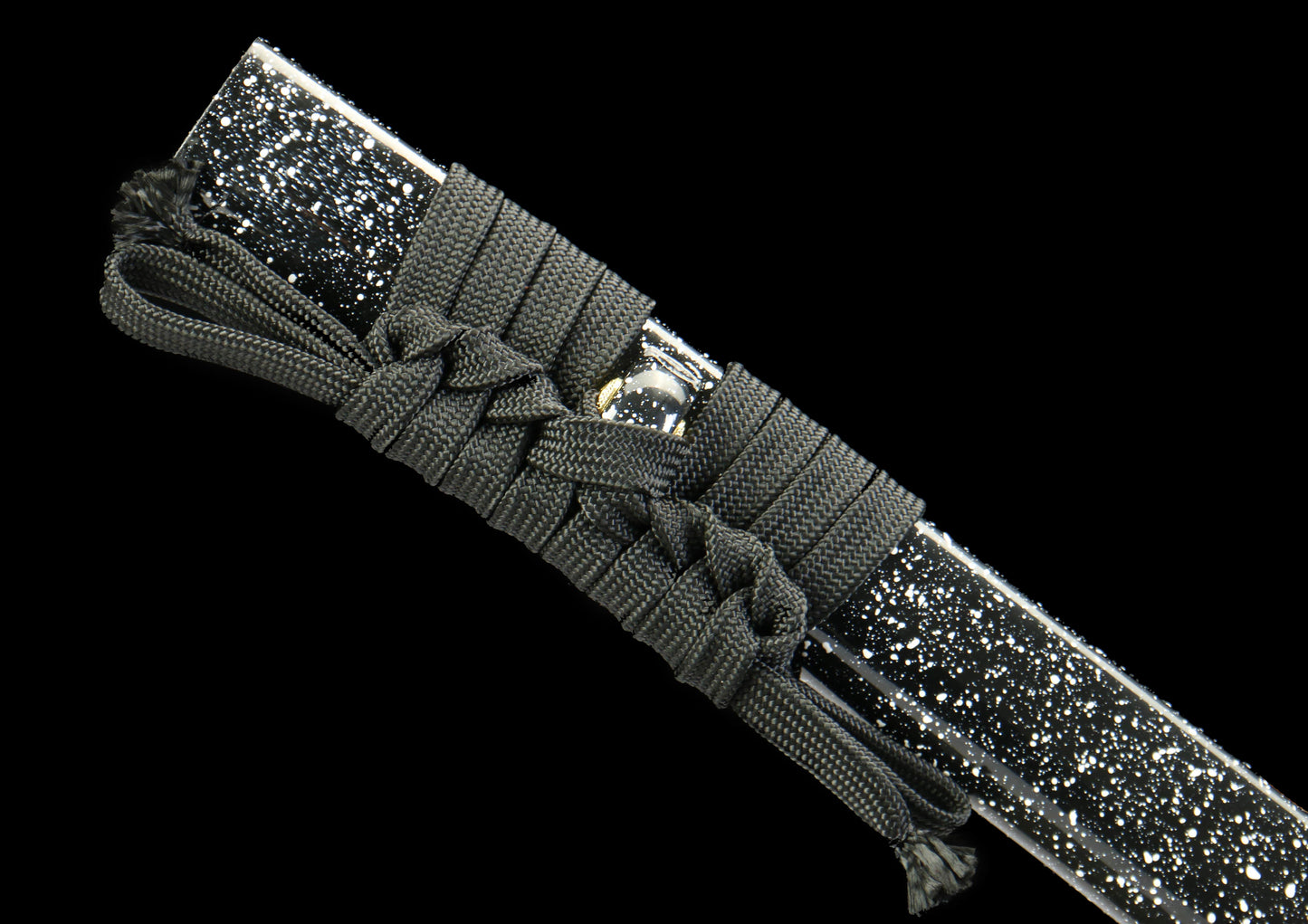 103cm Yue Du Katana | Blackened Damascus Steel Blade, Oil Quenched and Tempered