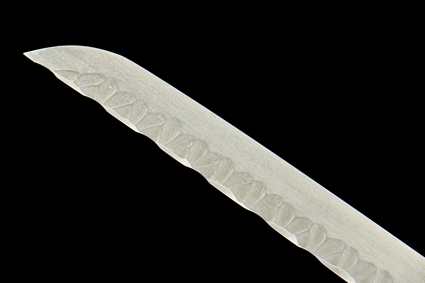 Shadow Warrior Katana | 72cm Damascus Pattern Steel Blade with Handcrafted Stonewashed Finish, Oil Quenched & Tempered