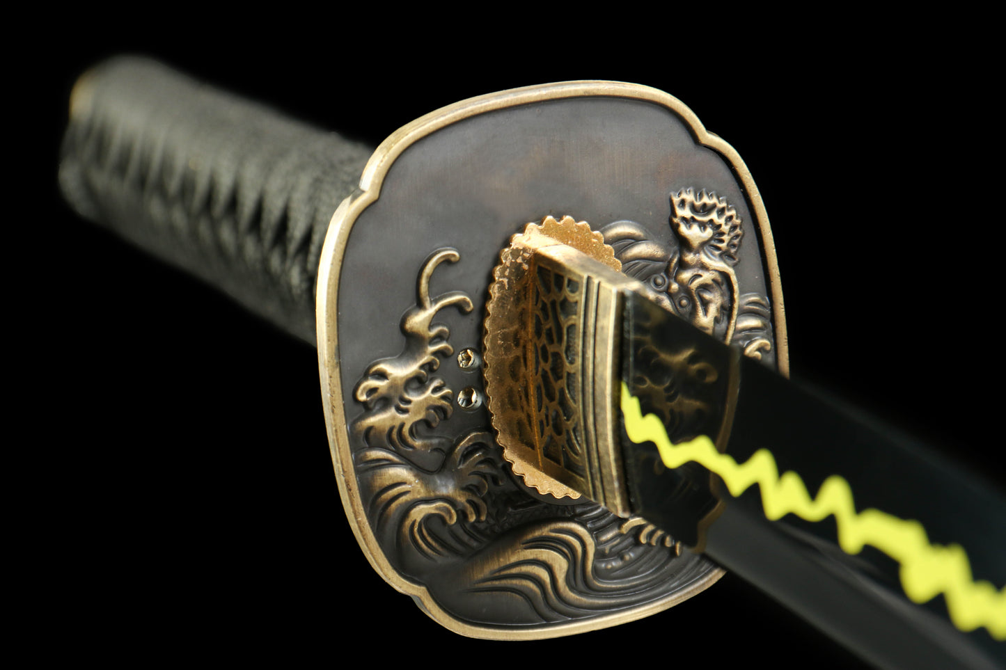 Phantom Wisteria Katana | 72cm 1065 Carbon Steel Blade, Oil Quenched and Tempered