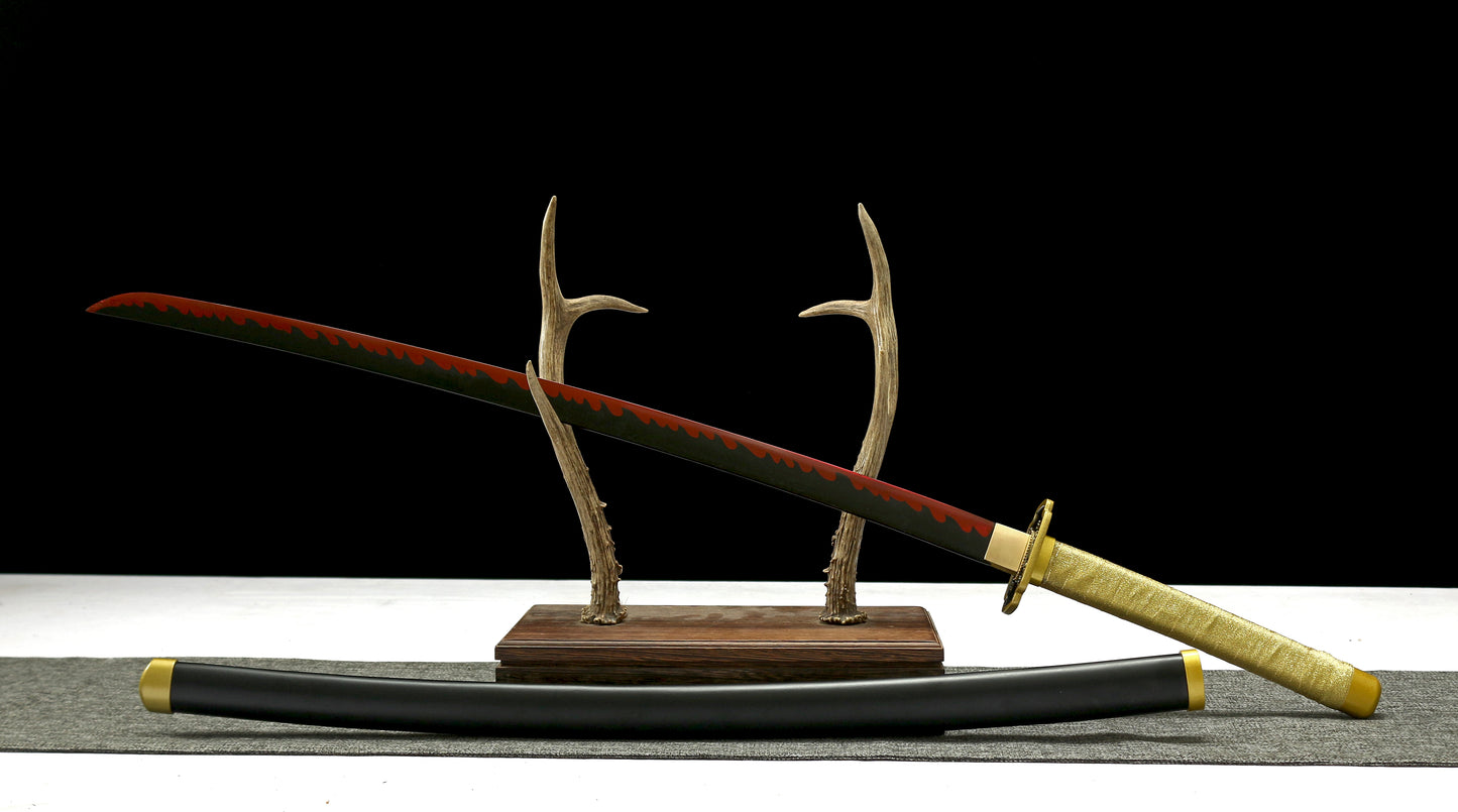 1:1 Replica Yoriichi Worn Katana Upgraded version
