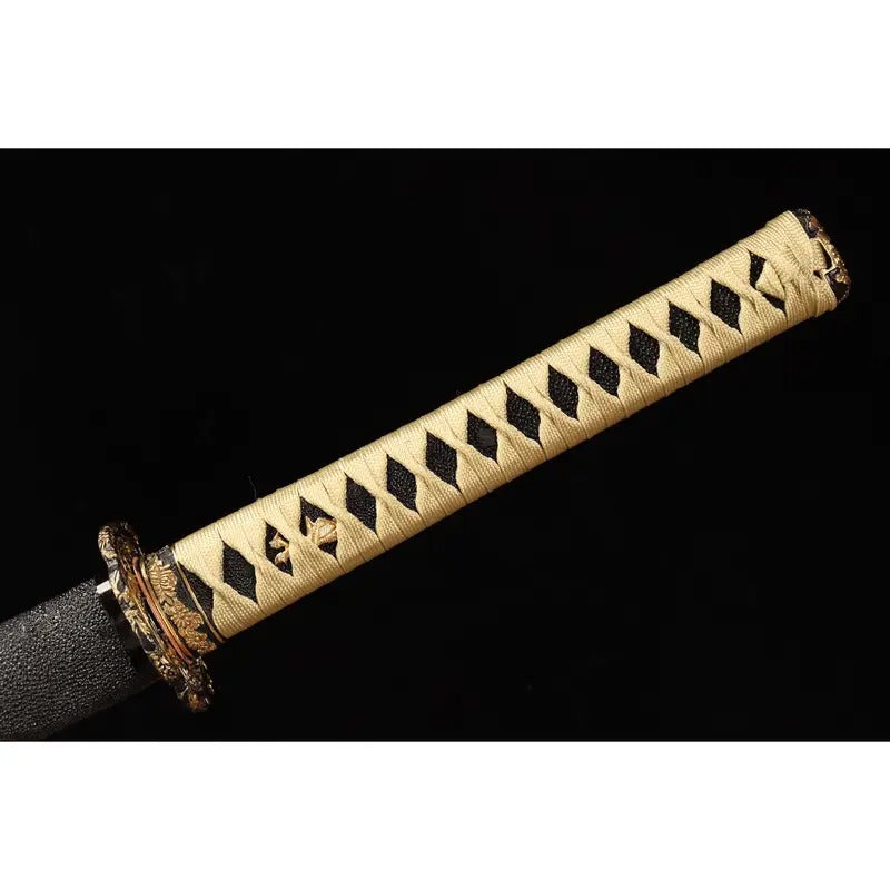 103cm/40.55 Inch Authentic Hand Forged Fish Skin Pattern Steel Covered Earth Burning Blade Hand Sharpened First-class Cloud