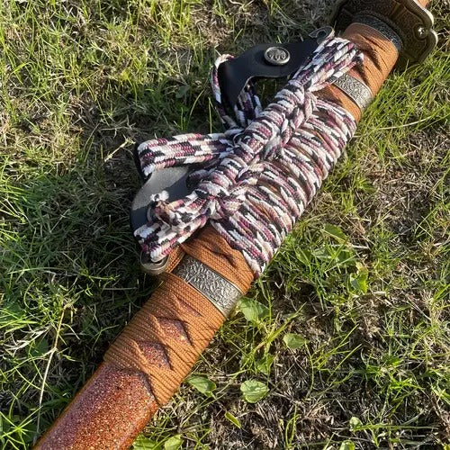 T10 lacquer sheathed burnt blade Katana swords