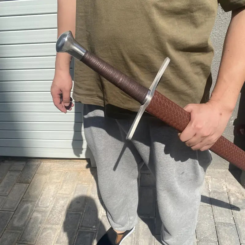 medieval knight sword hadfield steel