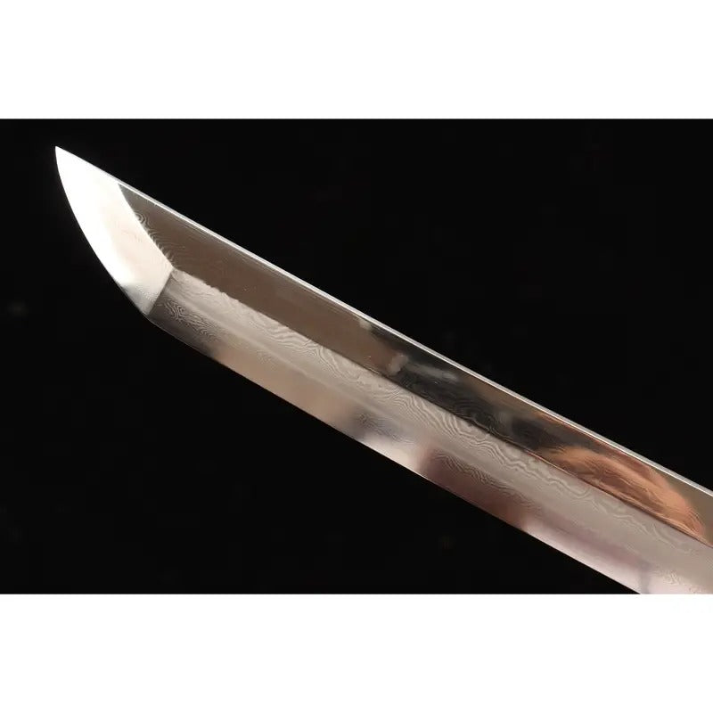 103cm/40.55 Inch Authentic Hand Forged Fish Skin Pattern Steel Covered Earth Burning Blade Hand Sharpened First-class Cloud