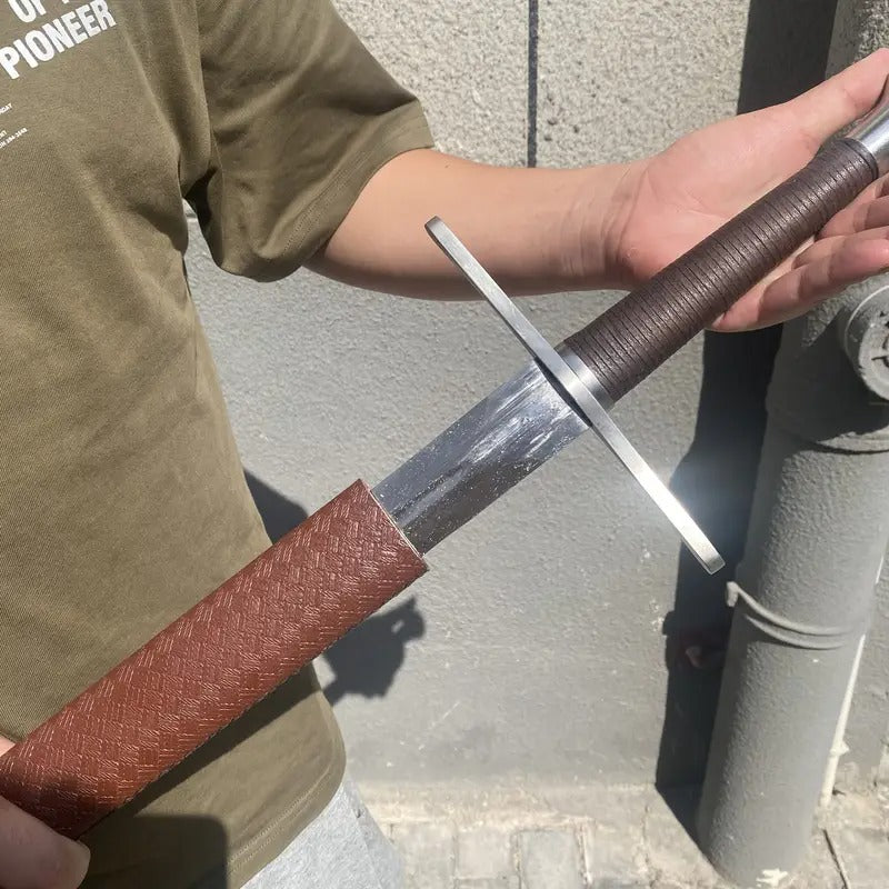 medieval knight sword hadfield steel