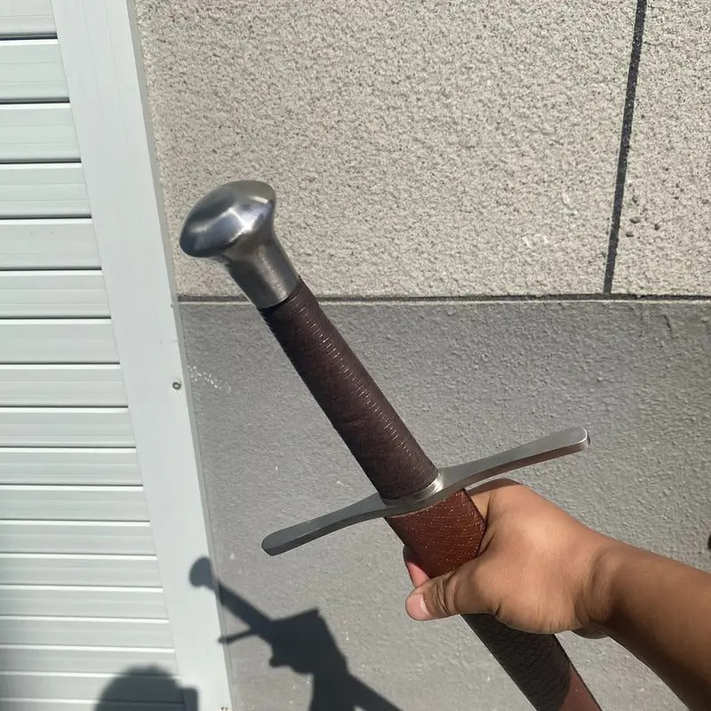 medieval knight sword hadfield steel