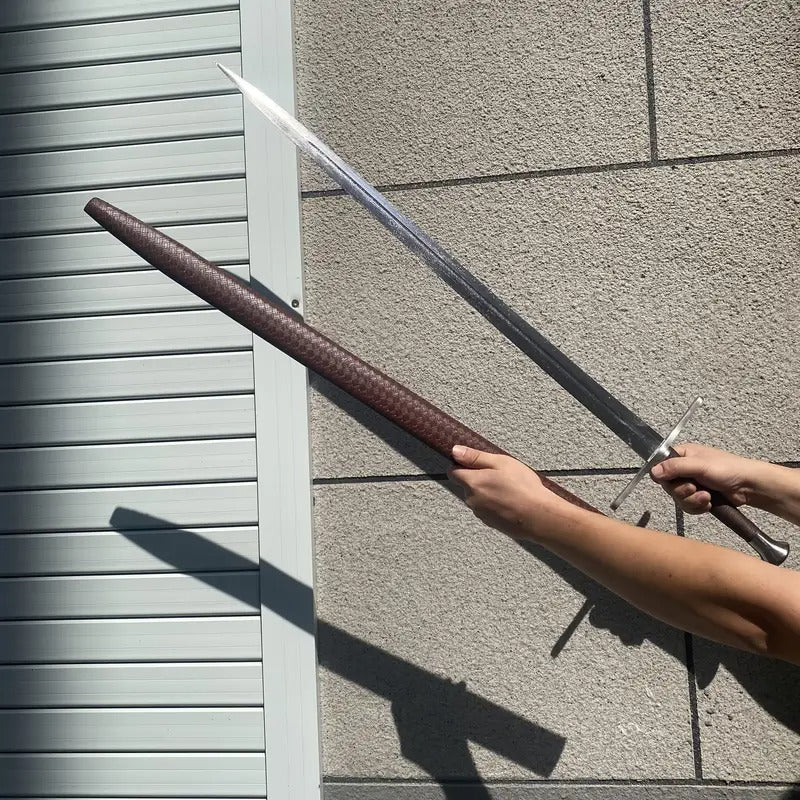medieval knight sword hadfield steel