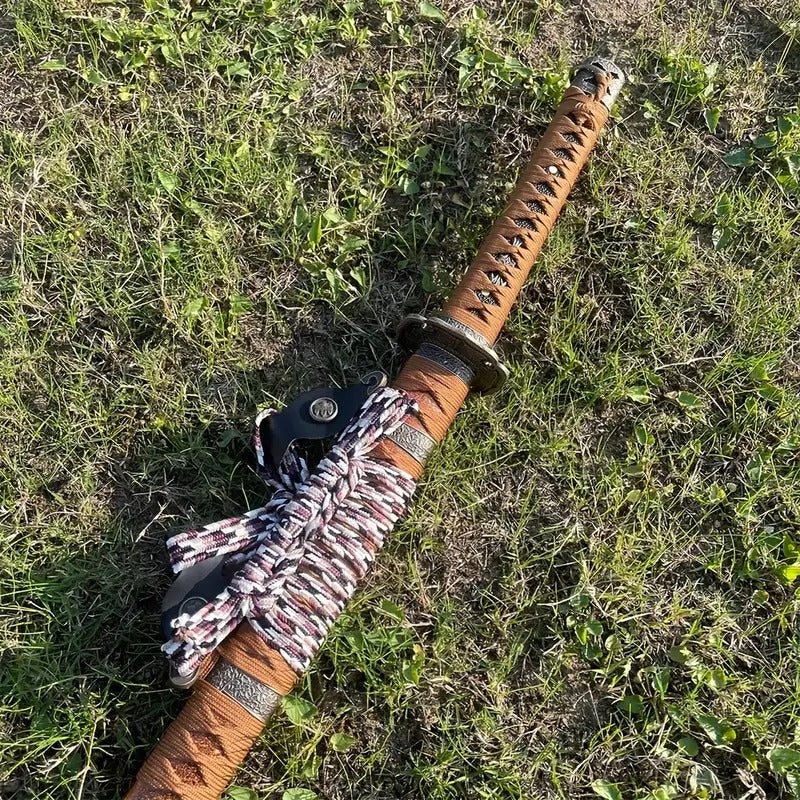 T10 lacquer sheathed burnt blade Katana swords