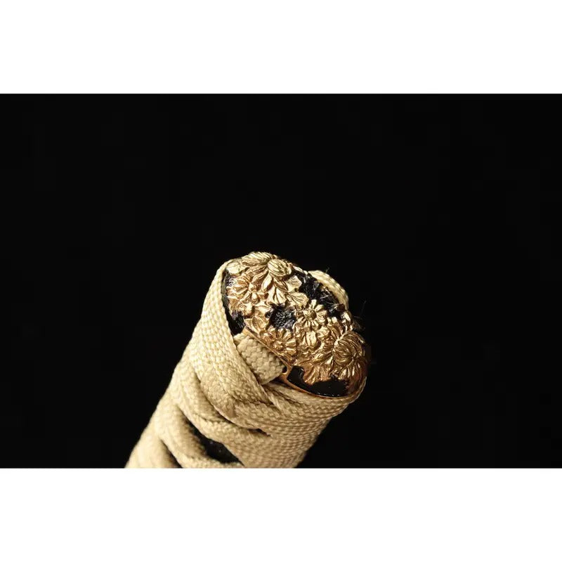 103cm/40.55 Inch Authentic Hand Forged Fish Skin Pattern Steel Covered Earth Burning Blade Hand Sharpened First-class Cloud