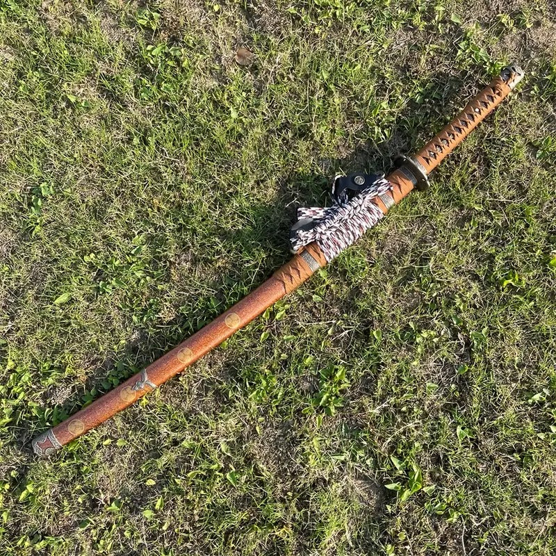 T10 lacquer sheathed burnt blade Katana swords